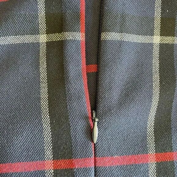 Mohito Multicolor Tunic Short Sleeves Plaid Scholar Collegiate Preppy Soft Zippe - Picture 8 of 12